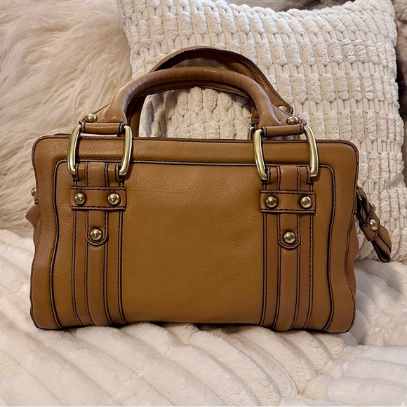 Vintage Banana Republic Camel Leather Satchel | Style 546453 | 2008 | - Picture 3 of 16